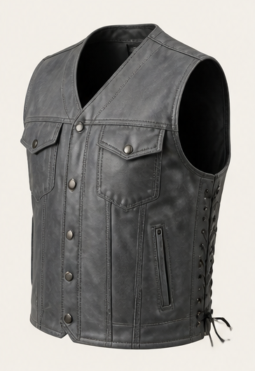 Club Style Milled Cowhide Vest